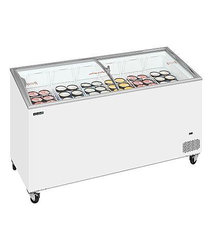 Congélateur coffre avec couvercles coulissants vitrés bombés - 481 L | Tefcold - IC551SCEB_1