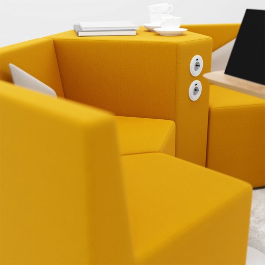 Ensemble modulable City connecté 4 places - Référence 8851 FA C - Design Roberto Alves et João Teixeira - Fabrication portugaise_1