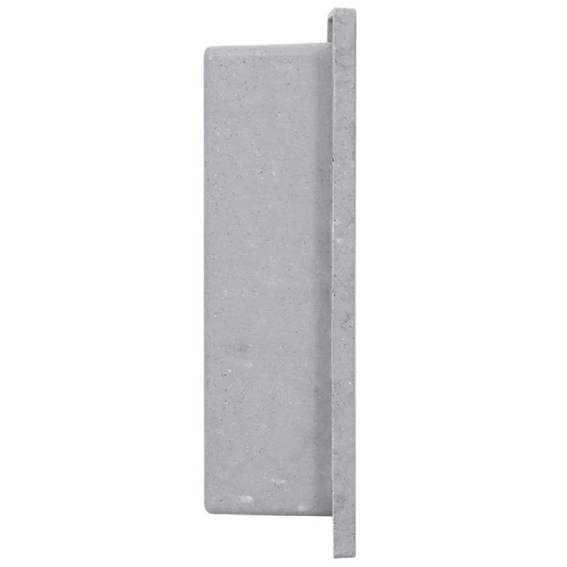 Vidaxl niche de douche gris mat 41x36x10 cm 151389_1