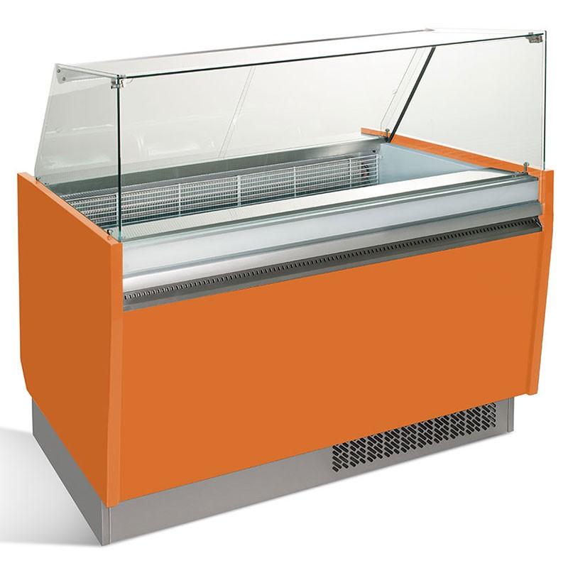Vitrine de présentation glacier 10+10 bacs - ESTI Multicouleurs - Orange_1