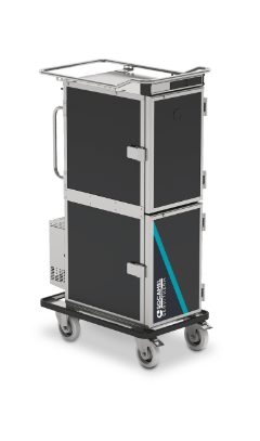 Chariot Distributeur de repas en multi-portions et sur plateaux - conception robuste et maniable -  Servitherm_1