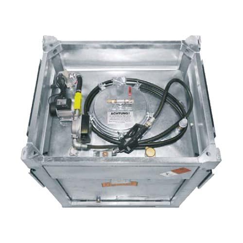 Citerne mobile GRV galvanisée 850 litres - Cuve GNR avec homologation ADR et double paroi_1