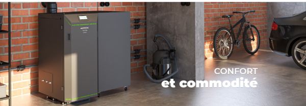 Chaudière à granulés compacte Twin Luxury BIO 8 kW - brûleur innovant et design moderne_1