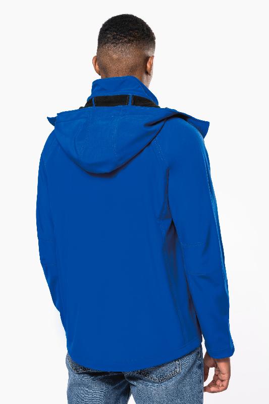 Veste softshell homme à capuche amovible - Kariban - Réf: K413 - Respirante, imperméable et micropolaire_1