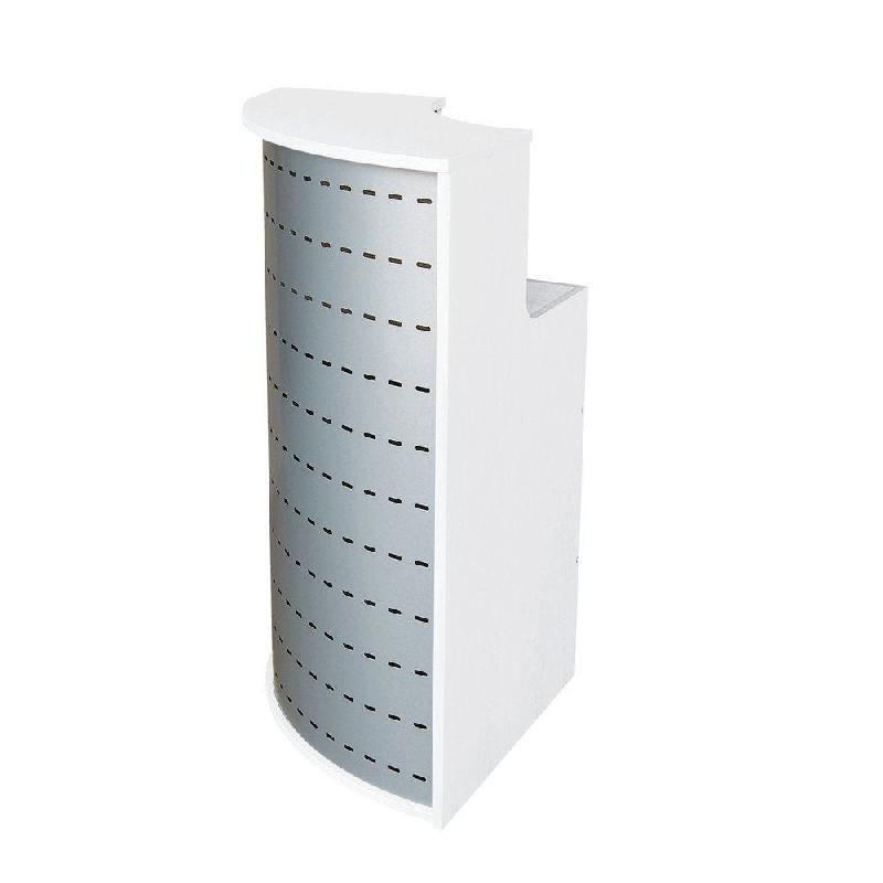 Comptoir d'angle L60xP60xH110cm Evolution - blanc - aggloméré_1