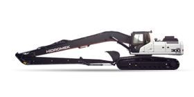 Hmk 300 LC LR - Pelle long bras pour nettoyage de canal, ruisseaux et carrières de sable_1