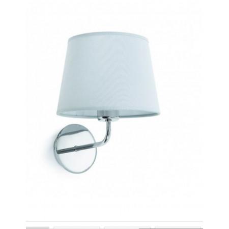 Applique intérieure intemporelle - Atuestillo - abat-jour ovale en coton - structure en acier - à équiper d'une ampoule E27_1