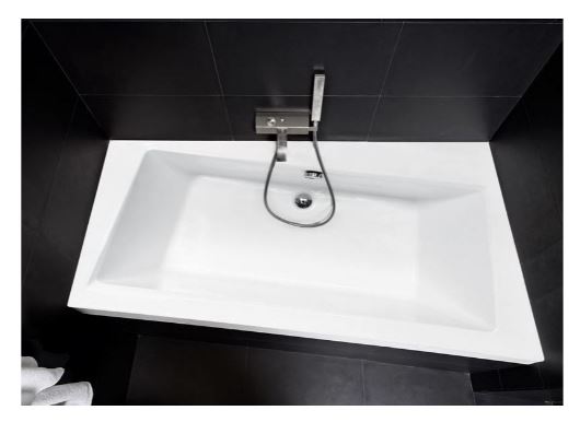 BAIGNOIRE ANGLE GAUCHE ZIANIGI AVEC TABLIER_1