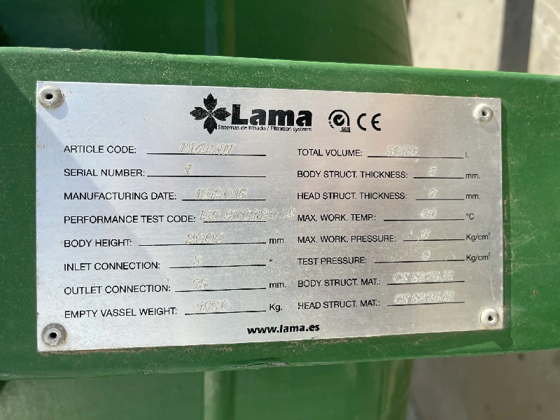 Cuve en acier lama s275jr 3000 litres d'occasion - référence : c6820_1