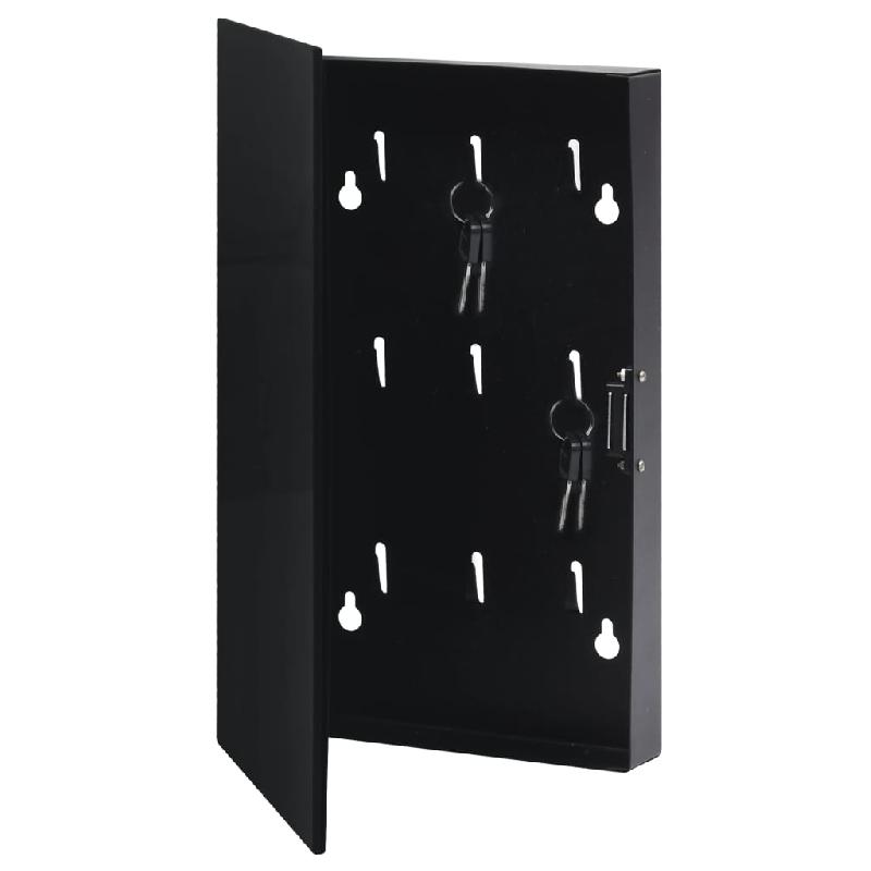 Vidaxl boîte à clés avec panneau magnétique noir 30x20x5,5 cm 322779_1