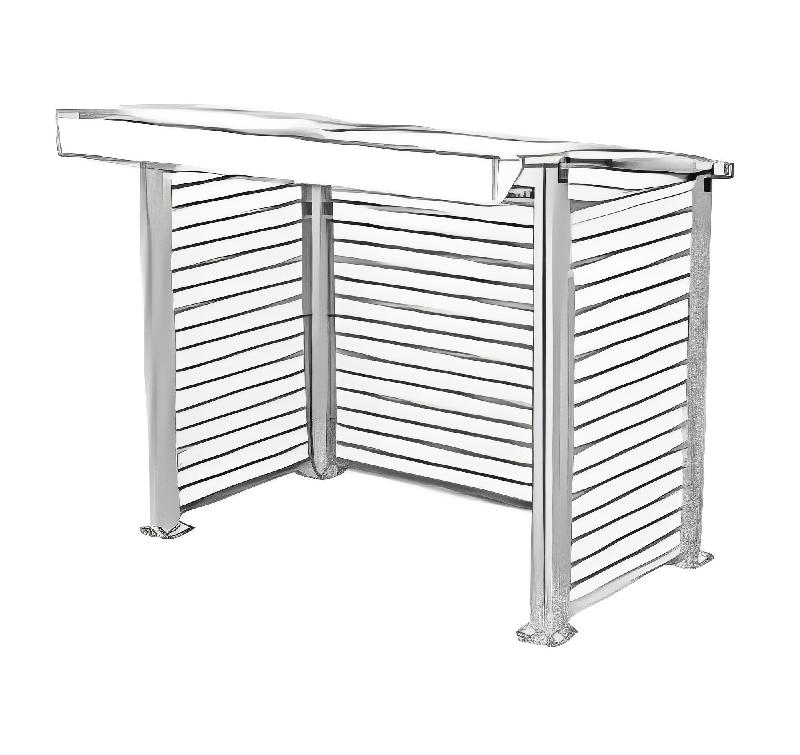 Abri bus en aluminium et bois - dimensions 2550 x 1940 x 2200 mm - robuste et personnalisable_1