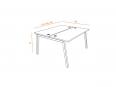 Bureau bench 2 personnes HÉRITAGE P70 cm - Normatic_1