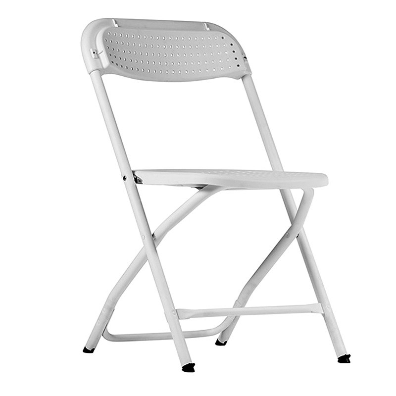 Chaise pliante Big Alex - 80x43x51cm - structure en acier - blanche - usage extérieur_1