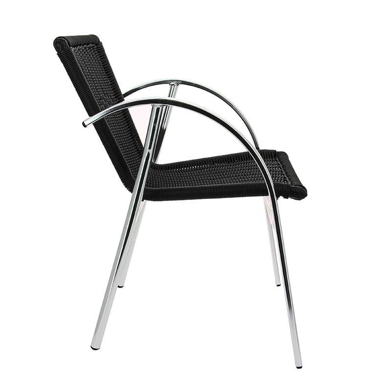 Fauteuil terrasse restaurant Mandelieu - NOIR_1