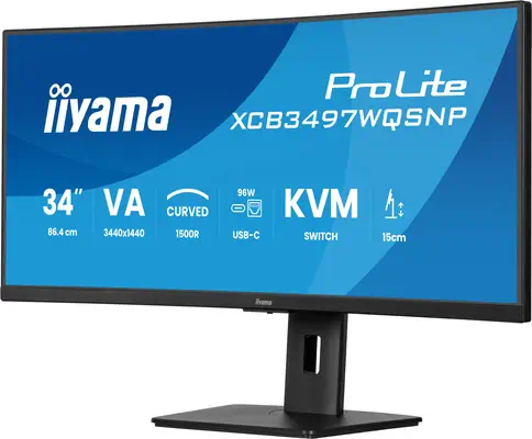 Iiyama ProLite XCB3497WQSNP-B1 écran plat de PC 86,4 cm (34
