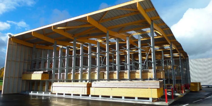 Bâtiment de stockage à structure autoportante pour vos besoins d'entreposage et de  rayonnage_2