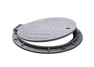 Couvercle et cadre en fer malléable - Couverture ronde durable d'inspection professionnelle - Modèle 800x800_1