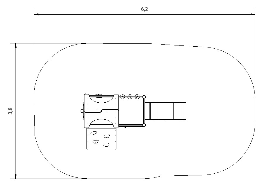 Jeu pour les plus petits - Aire de Jeux conforme EN1176 - Structure avec toboggan et panneaux ludiques - Référence BT11740_1