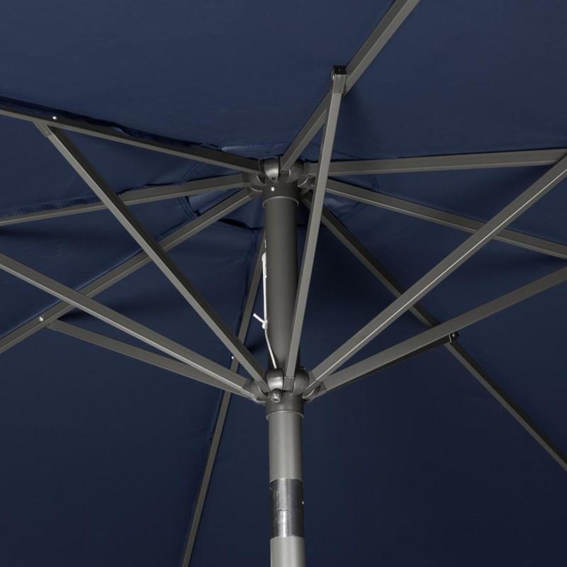 Parasol rond Bolero Seville 3m bleu marine_1
