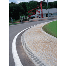 Bordure pour îlot directionnel I1 - longueur 0,50m - quartz - béton français_1