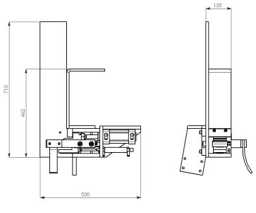 Chargeur de traverses pour machines à palettes - Platon - 124 kg - Dimensions et capacités précises_1