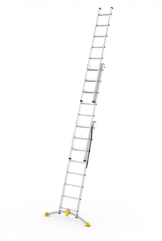 Échelle transformable Hobbylot - 3 plans - 3x8 échelons - hauteur maximale 5,20m_1