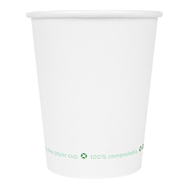 Gobelet boisson chaude Feel Green 100% compostable blanc 24cl - par 1000_1