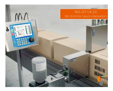 REA JET GK - Marquages à jet d'encre - Agicom - Ultra-haute définition - Technologie piézo-électrique - Impression haute résolution sur surfaces poreuses et semi-poreuses_1
