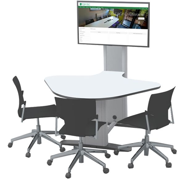 Table collaborative Aratabsyn - robuste et élégante avec système électronique intégré_1