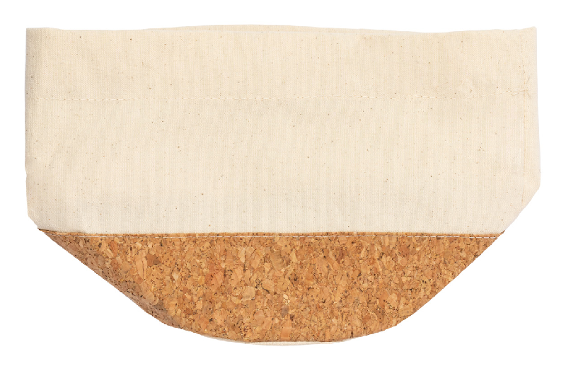 Panier à pain - corbeille en coton et liège naturel - couleur naturelle - poids 43,33 g_1