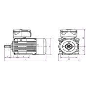 4KTC - Moteur ATEX multi-vitesses - Sermes - Fonte et acier - Certifications II CT4 et IEC Ex_1