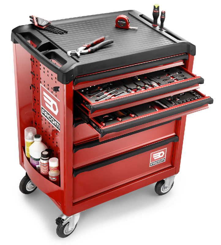 FACOM - Servante d'atelier ROLL6 6 tiroirs - Nouvelle génération rouge - ROLL.6M3PF_1
