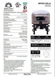 Four à pizza hybride rotatif MFRO130DLG - 10-11 pizzas - Manna Forni_1