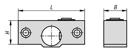 Renvoi d'angle - norelem france - corps en acier - 41091-10-125 - ratio 1:1,4 - montage horizontal ou espaces réduits_1