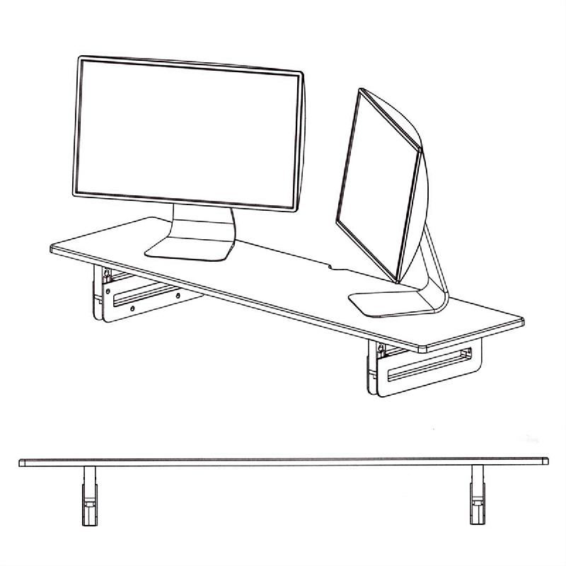 VALUE Support pour écran / ordinateur portable, réglable en hauteur, extra-large_1
