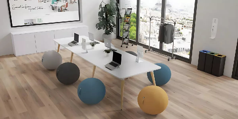 Ballon ergonomique ERGOBALL gris clair_1