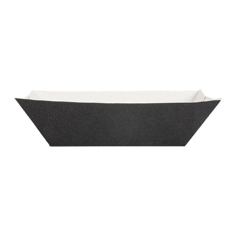 Barquette The Pack carton ondulé nano micro 480g 10x6,2x4,8cm noir - par 1800_1