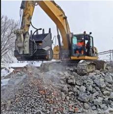 Godet broyeur pour pelles de 16 à 28 T - Idéal béton armé - Capacité 0,80 à 1,04 m³ - Modèle CBE 30_1