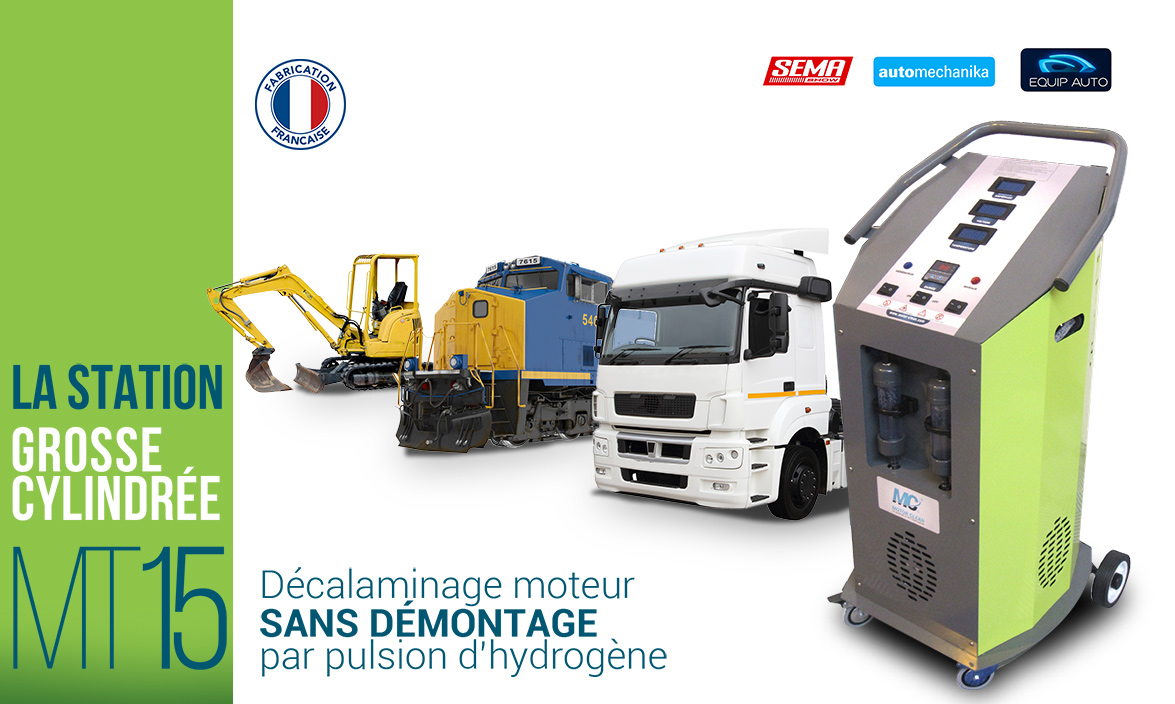 Station MT15 - grosse cylindrée pour le traitement des véhicules de 50 cm3 à 35 000 cm3 - 1 800 W - débit 650 à 950 L/h hydrogène_1