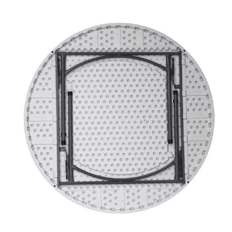 Table pliante de réception Hdpe ronde Nimes Ø150x74cm -blanche_1