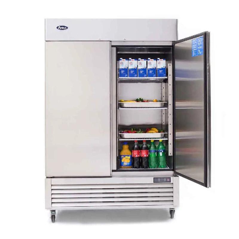 Armoire de stockage réfrigérée GN2/1 Inox positive 2portes 1300L ATOSA_1