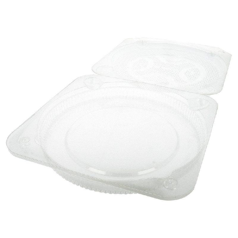 Barquette transparente à couvercle attenant pour tartes Ø20x4cm par 250_1