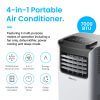 Climatiseur mobile Pro Breeze - 4 modes de fonctionnement - 7000 BTU - Compact et efficace_1