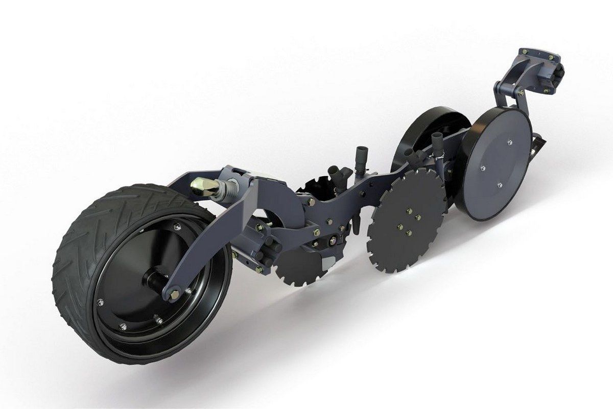 Semoir direct Easydrill permettant de semer 4 produits différents en un seul passage