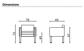 Fauteuil ONLY en simili-cuir noir - Milani Référence 8901 CA M - Coque en bois multiplis et pieds chromés_1