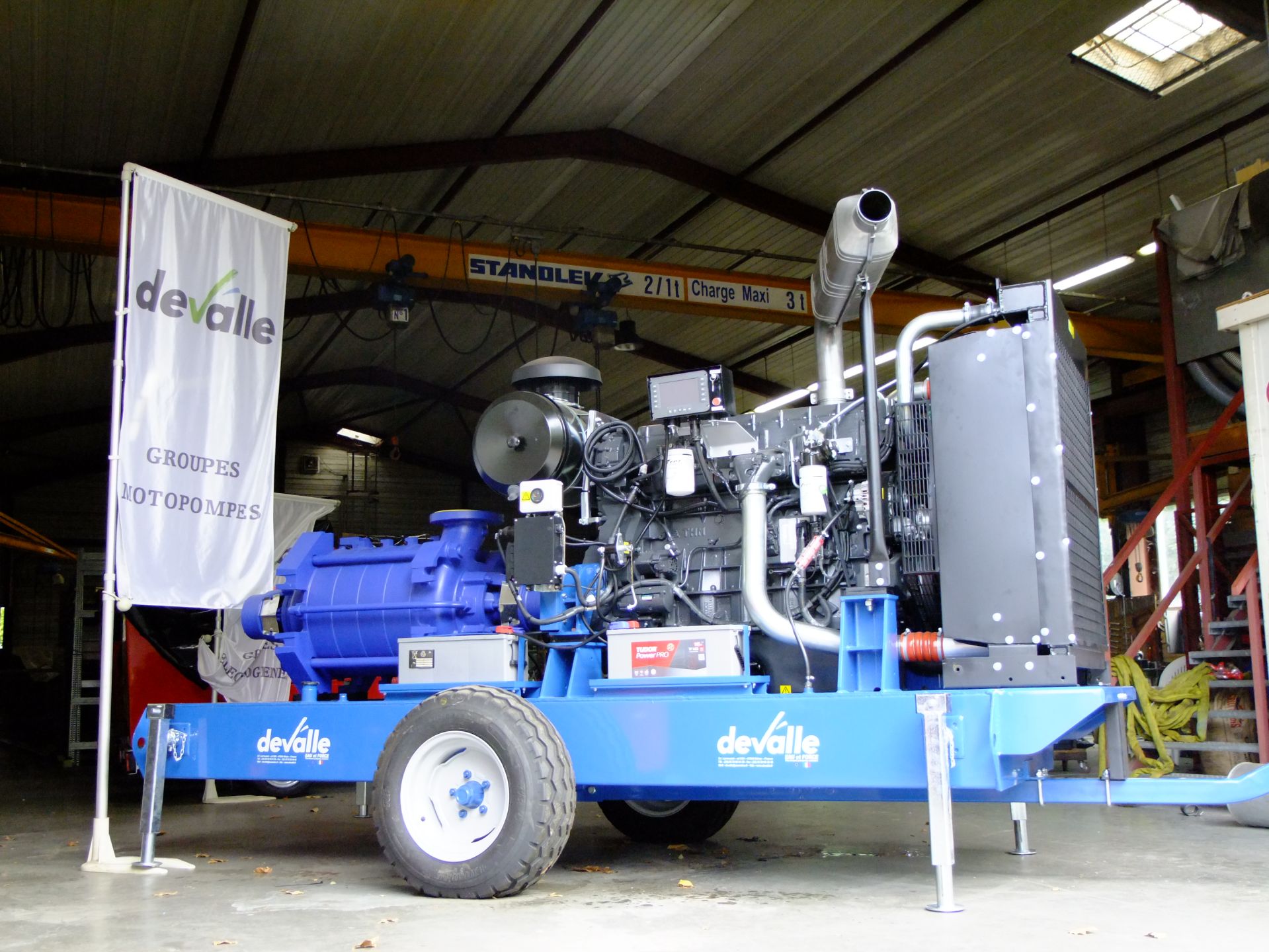 Groupe motopompe d'irrigation tractable, pour  le maraîchage et l'agro-industrie_1