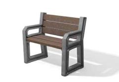 Fauteuil public TARLO - puriste et pratique - assise haute - Longueur 95 cm - ADS EQUIPEMENTS EURL_1