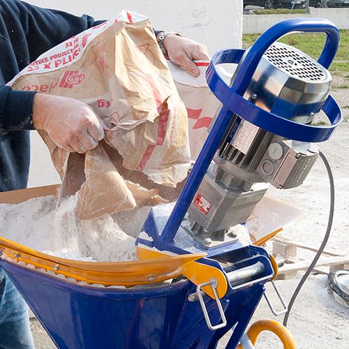 Mixpro 50 - Machine à projeter Euromair - Ragréage complet avec cuve 150L, moteur 5,5 kW et accessoires inclus_1