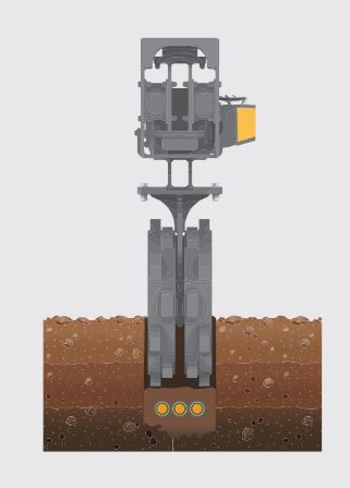 Plaque vibrante à roue simple utilisé pour le compactage dans les tranchées étroites - ONE WHEEL_1