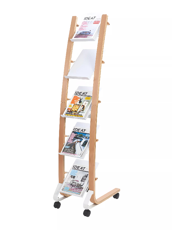 Présentoir mobile design 5 compartiments A4_1